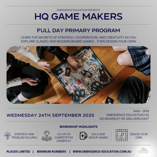 Game Makers Wednesday 24th September - primary aged full day program
