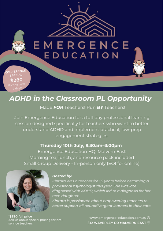ADHD Teacher PD (10th July 2025)