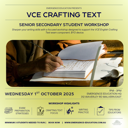 VCE Crafting Texts Workshop