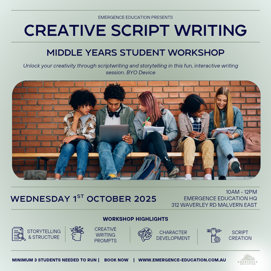 Middle Years Creative Script Writing Workshop